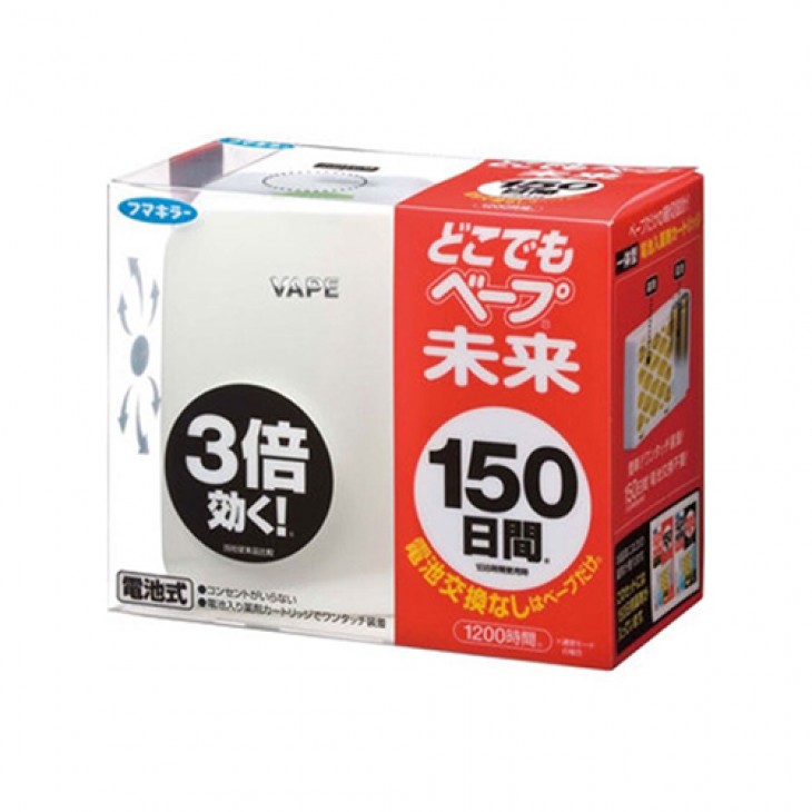 Fumakilla 電池式驅蚊座(白)150日